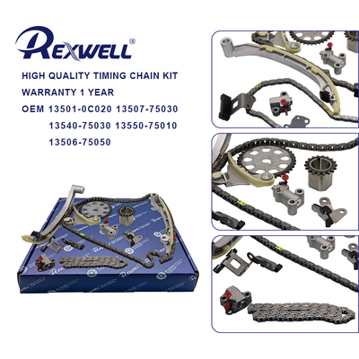 13501-0C020 13507-75030 13540-75030 13550-75010 13506-75050 Car Car Engine Timing Chain Kit For Toyota 2TR
